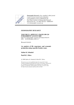 An analysis of life expectancy and economic production using