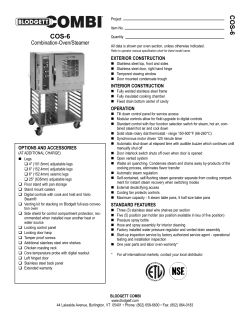 COS-6 - Blodgett Oven