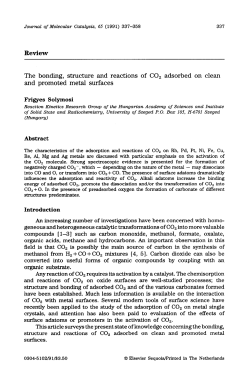 The bonding, structure and reactions of CO2 adsorbed on clean and
