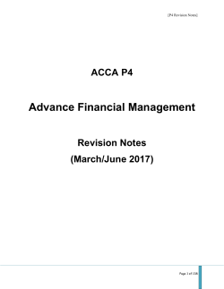 Advance Financial Management