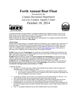 Forth Annual Boat Float