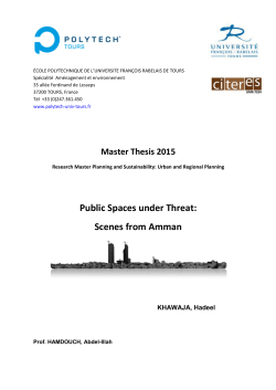 Public Spaces under Threat: Scenes from Amman