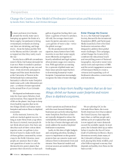 New Model for Freshwater Conservation