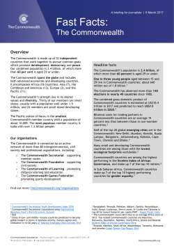 Fast Facts - The Commonwealth