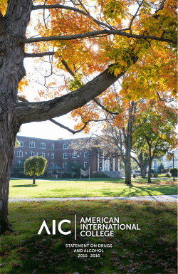 Statement on Drugs and Alcohol - American International College