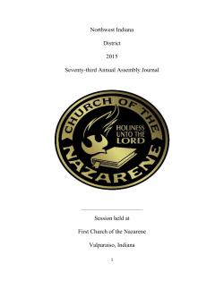 Northwest Indiana District 2015 Seventy