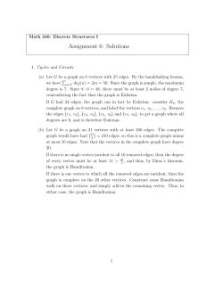 Assignment 6: Solutions