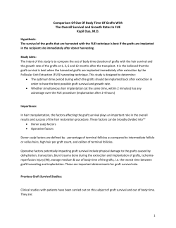 Comparison Of Out Of Body Time Of Grafts With