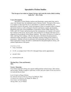 Speculative Fiction Studies