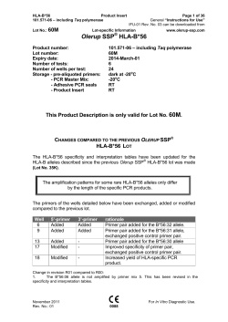 HLA-B56 2011 60M R01 incl Taq