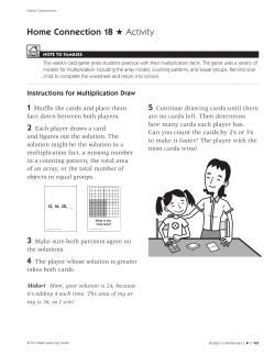 Home Connections Unit Five