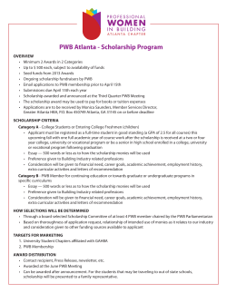 PWB Atlanta - Scholarship Program - Greater Atlanta Home Builders