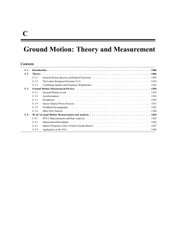 C Ground Motion: Theory and Measurement