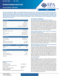 Avenue Supermarts Ltd. - IPO Note.pmd
