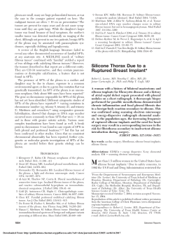 Silicone Thorax Due to a Ruptured Breast Implant