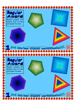 Regular polygons (2D shapes)