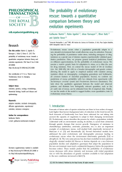 The probability of evolutionary rescue