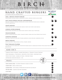 check out our menu! - BIRCH