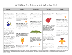 Ideas for encouraging social/emotional development