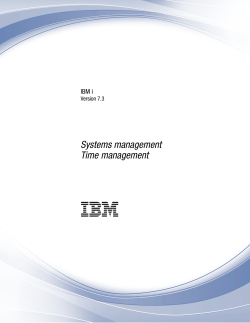 IBM i: Time Management
