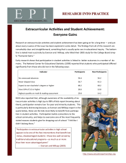 Extracurricular Activities and Student