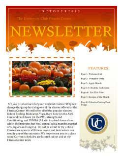 October - University Club Fitness Center