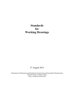 Standards for Working Drawings