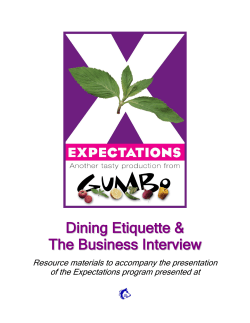 Dining Etiquette Guide