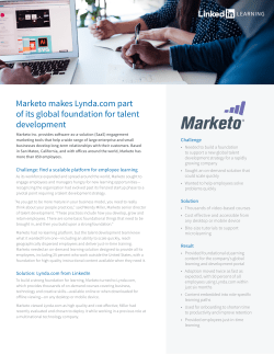 Marketo needed to build a foundation to support