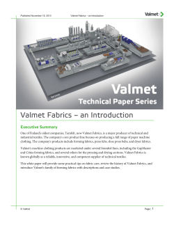 History and Forming Fabrics