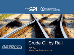 TRANSCAER&reg; API-AAR Crude Oil by Rail Safety Course