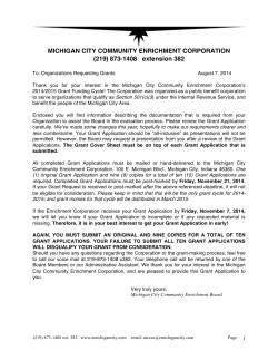 MICHIGAN CITY COMMUNITY ENRICHMENT CORPORATION (219