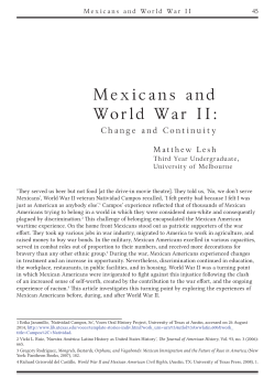 Mexicans and World War II