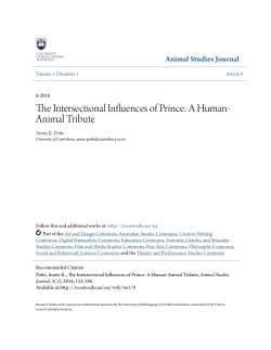 The Intersectional Influences of Prince: A - Research Online