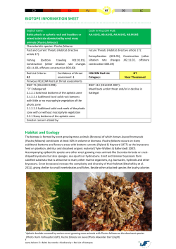 HELCOM Red List AA.A1H2, AB.A1H2, AA.M1H2, AB.M1H2