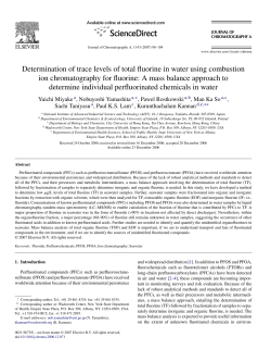 Determination of trace levels of total fluorine in water using