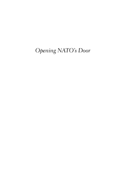Opening NATO`s Door - Council on Foreign Relations