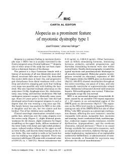 Alopecia as a prominent feature of myotonic