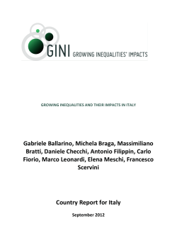 Growing inequalities and their impacts in Italy