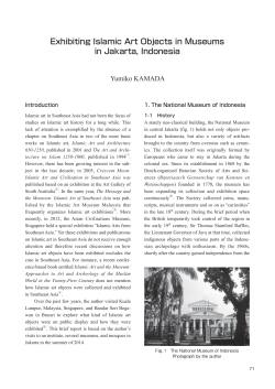 Exhibiting Islamic Art Objects in Museums in Jakarta