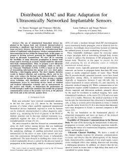 Distributed MAC and Rate Adaptation for Ultrasonically Networked