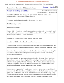 There Is Something About Utah