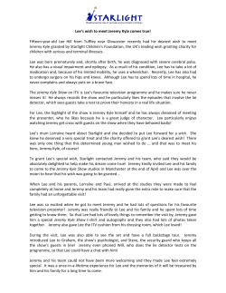 here. - Starlight Children`s Foundation