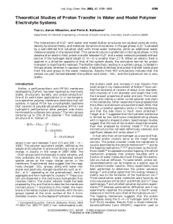 Theoretical Studies of Proton Transfer in Water and Model Polymer