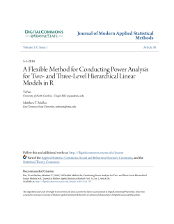 A Flexible Method for Conducting Power Analysis for Two