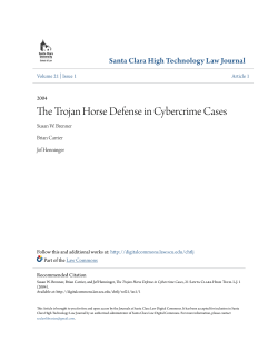 The Trojan Horse Defense in Cybercrime Cases