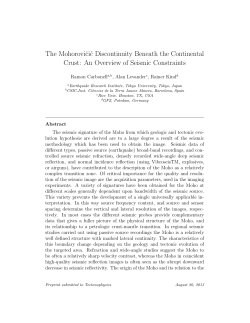 The Mohorovicic Discontinuity Beneath the Continental Crust: An