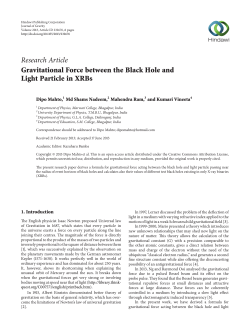 Gravitational Force between the Black Hole and Light Particle in XRBs