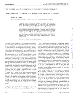 ATP-sensitive K channels and disease: from molecule to malady