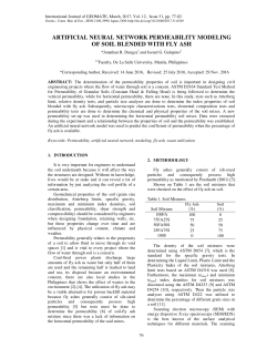artificial neural network permeability modeling of soil blended with